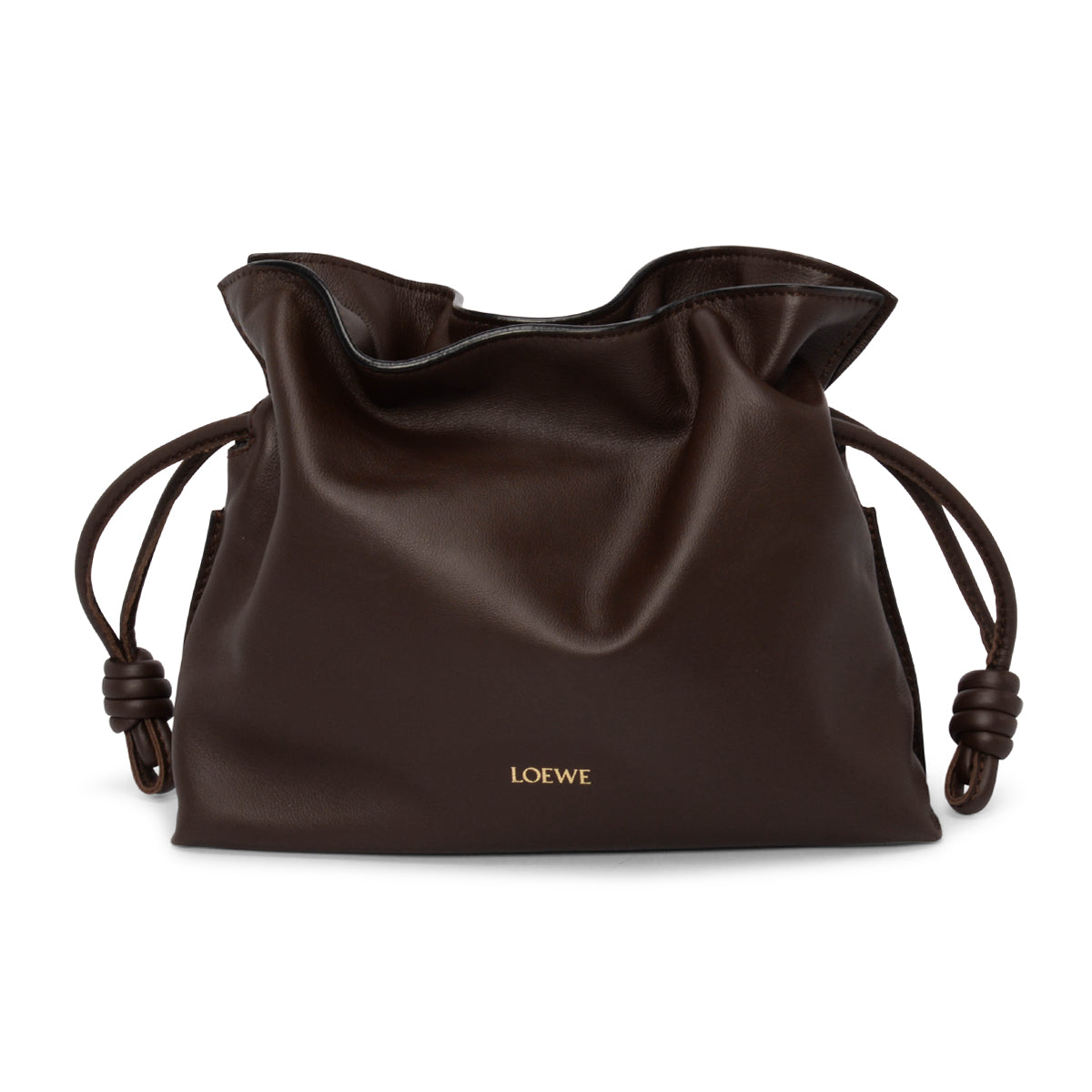 Loewe Chocolate Nappa Calfskin Mini Flamenco Bag