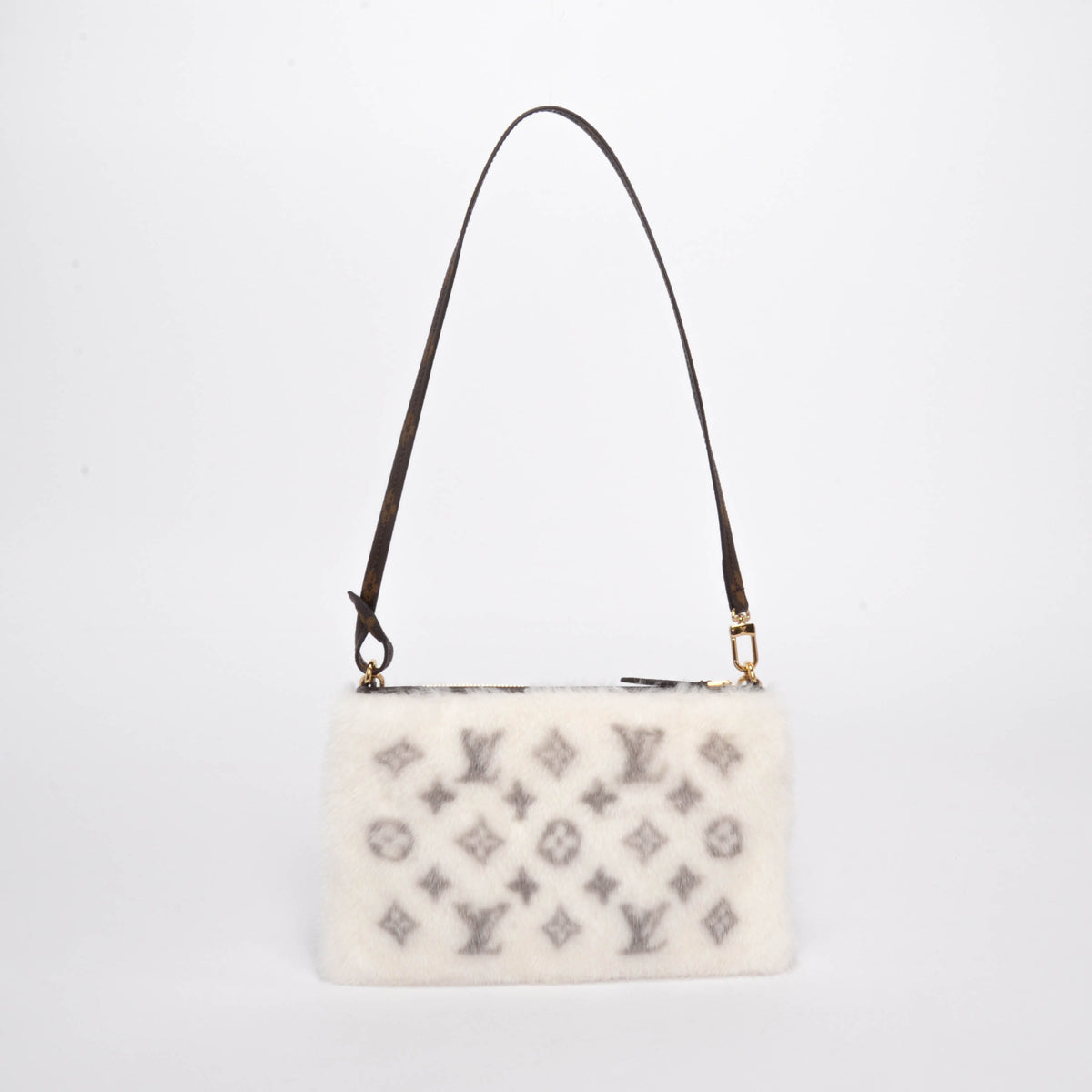 Louis Vuitton White Monogram Mink Neo Pochette Milla Mini Bag