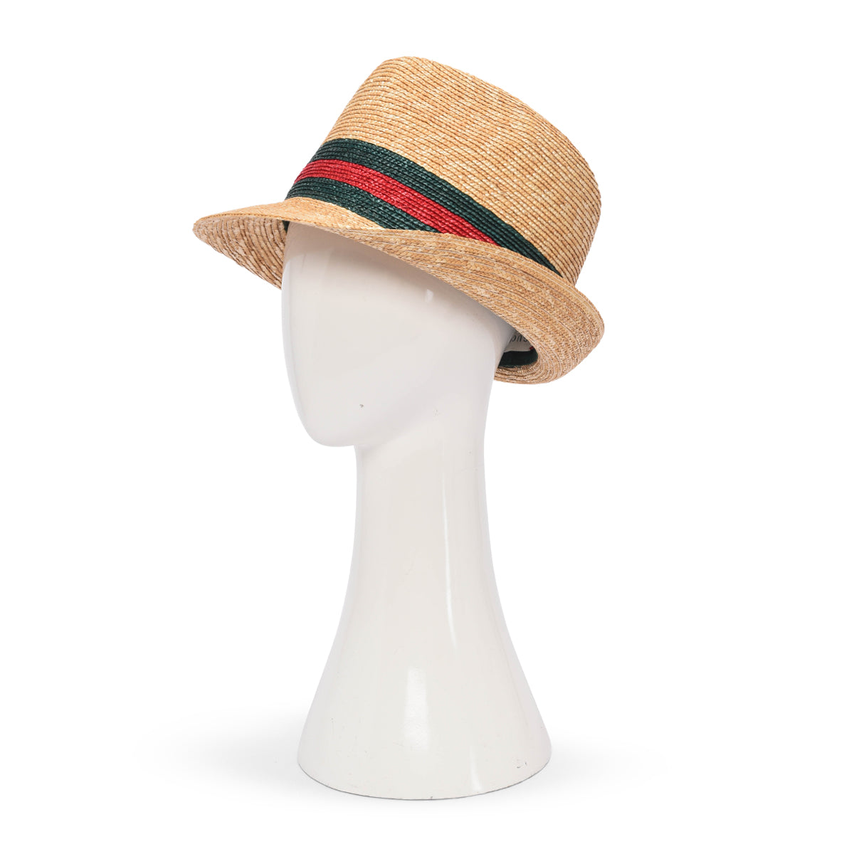 Gucci Beige Abaca Straw Web Fedora Hat
