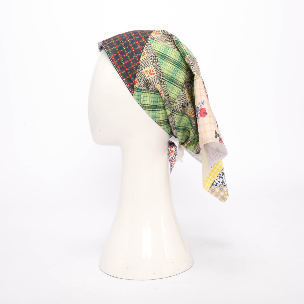 Miu Miu Multi Colour Cotton Liberty Patchwork Scarf