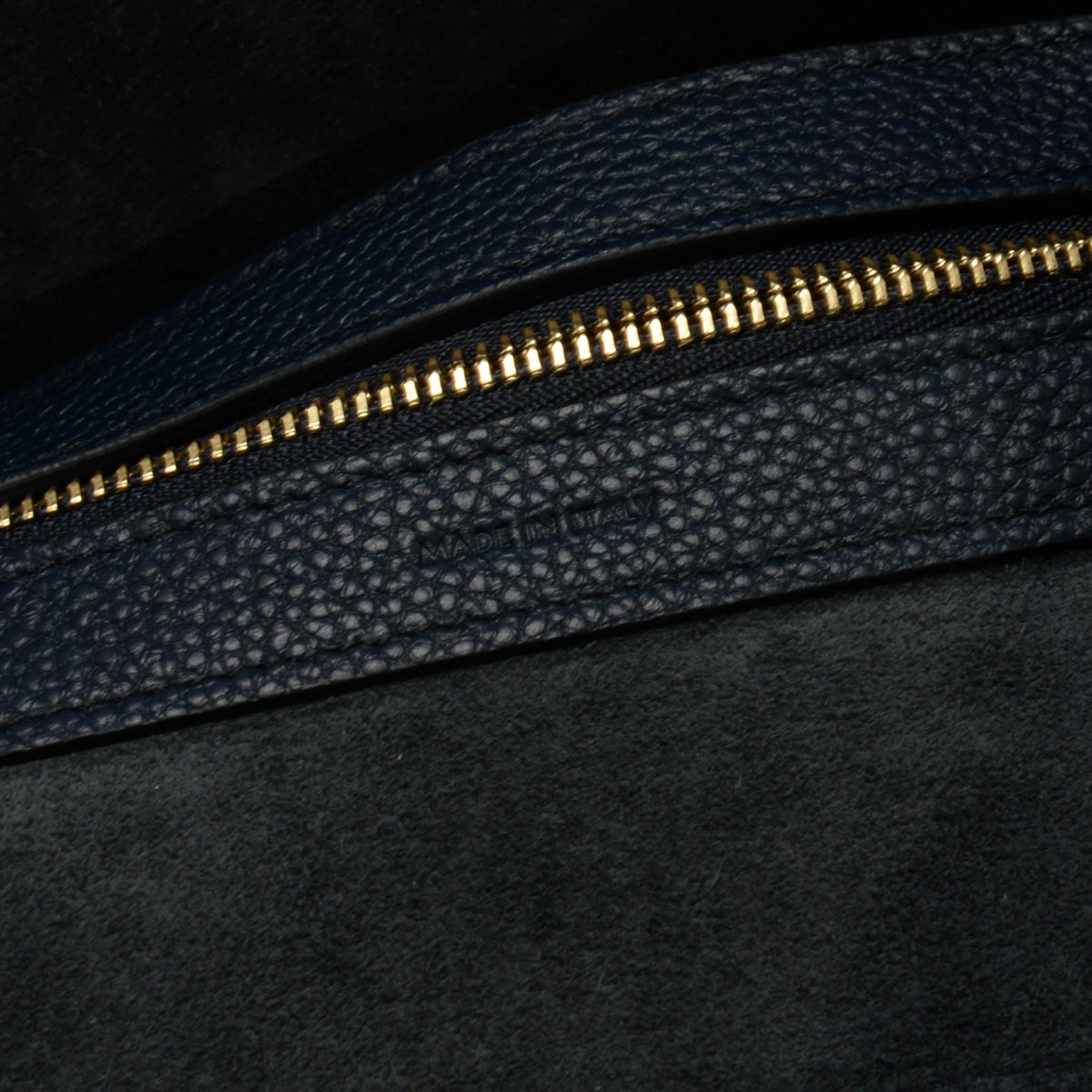 Celine Navy Grained Calfskin Medium Phantom Cabas Tote