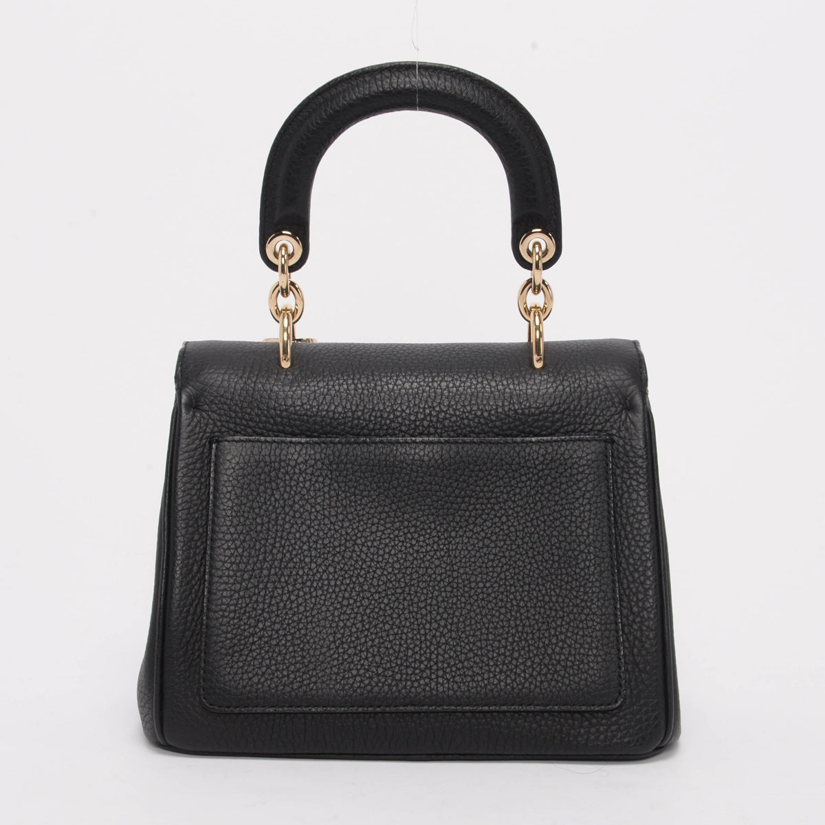 Dior Black Grained Calfskin Mini Be Dior Flap Bag