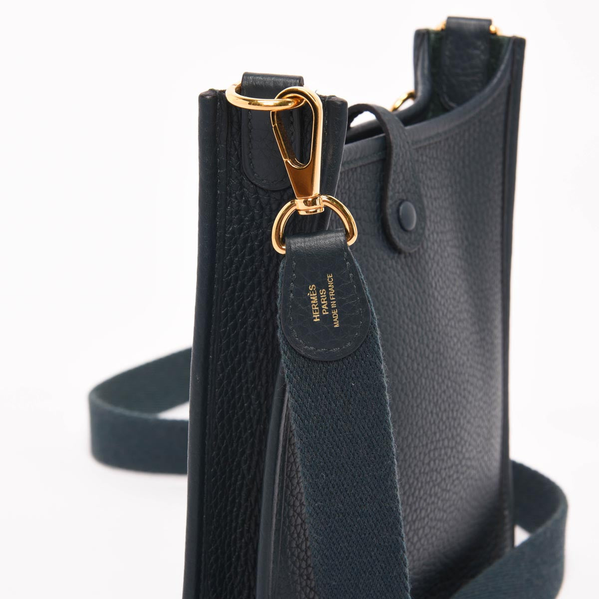 Hermes Vert Cypress Clemence Evelyne TPM Bag