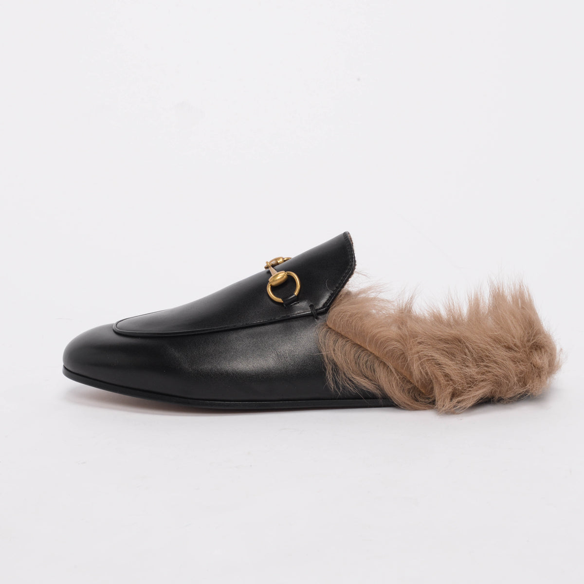 Gucci Black 2015 Re-Edition Princetown Slippers 41