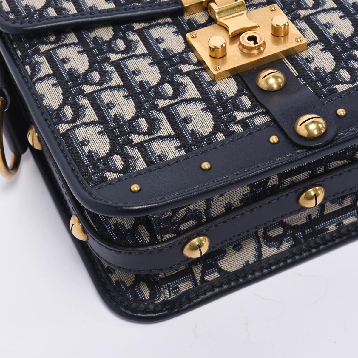 Dior Blue Oblique Jacquard DiorAddict Messenger Bag