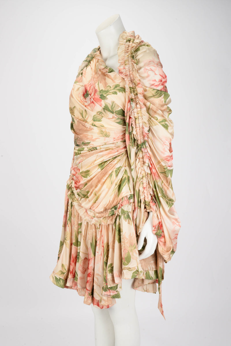 Zimmermann Antique Peony Silk Espionage Drawn Mini Dress 2