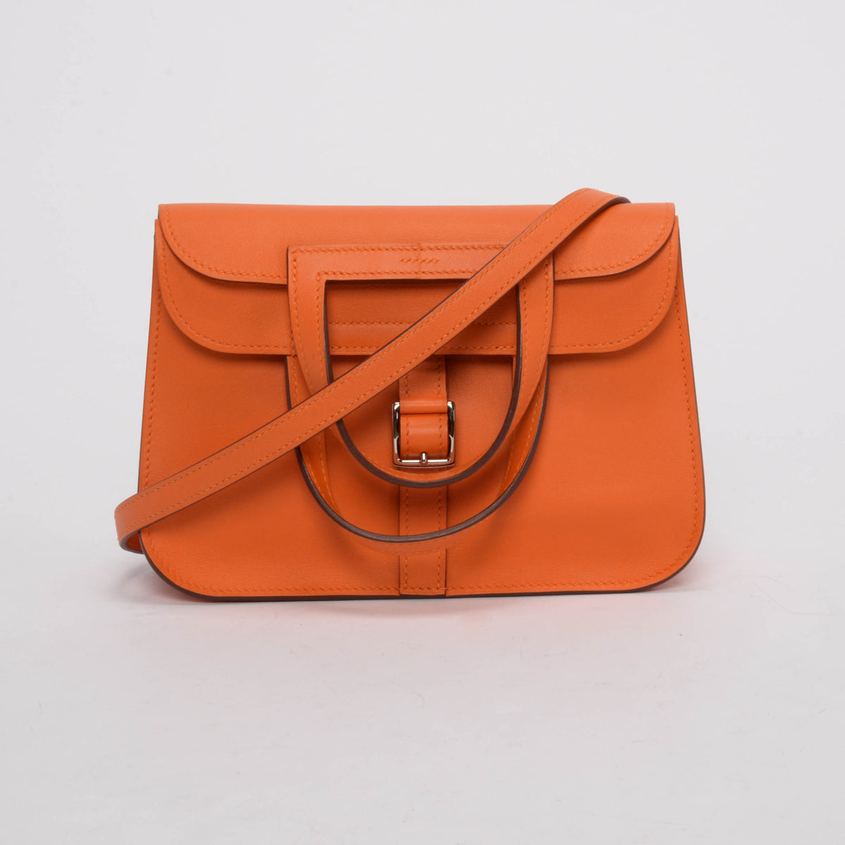 Hermes Orange Swift Mini Halzan 22