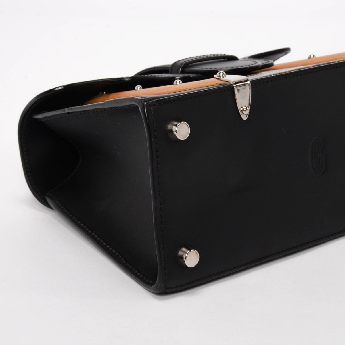 Goyard Black Goyardine Saigon Structure Mini Bag