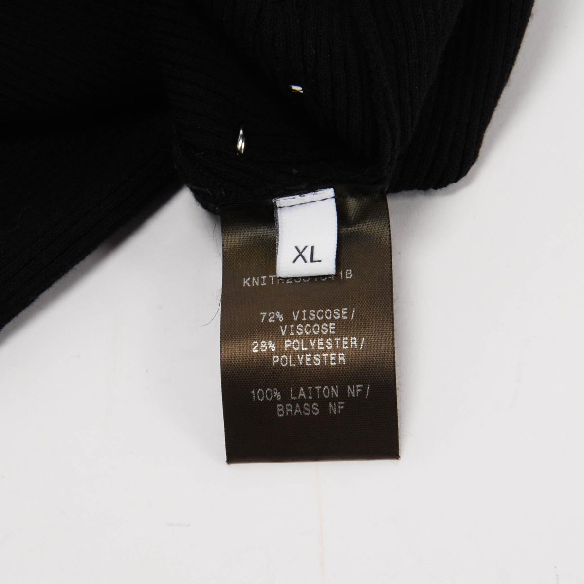 Mugler Black Knit Piercing Detail Midi Dress XL