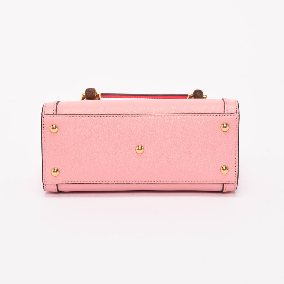 Gucci Pink Grained Leather Mini Diana Tote