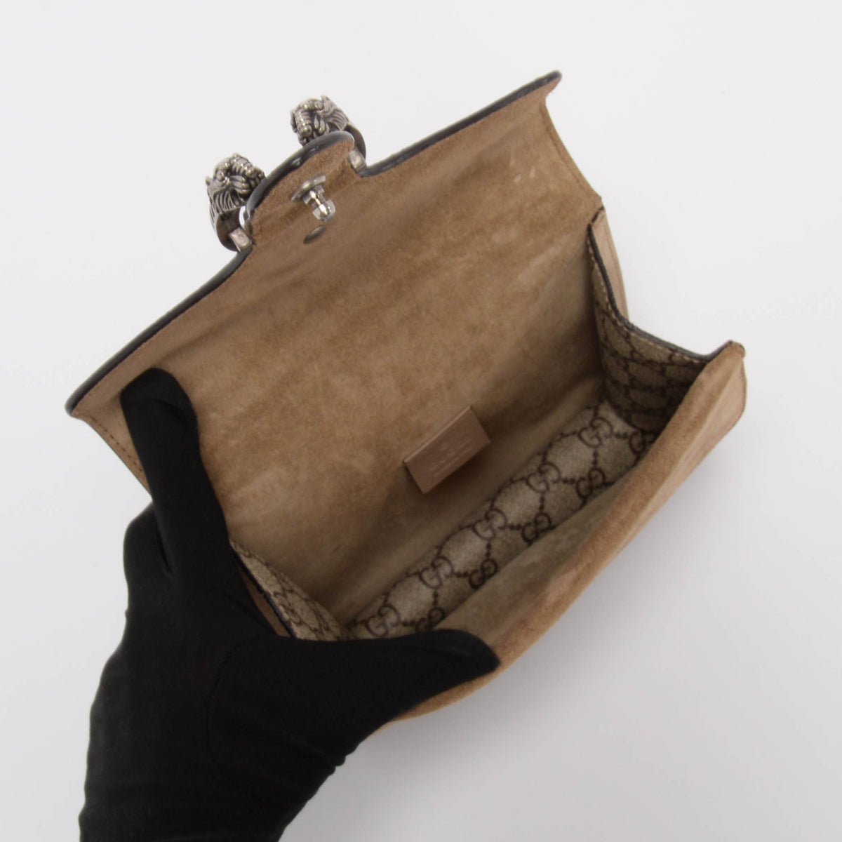 Gucci Beige GG Supreme Mini Dionysus Bag