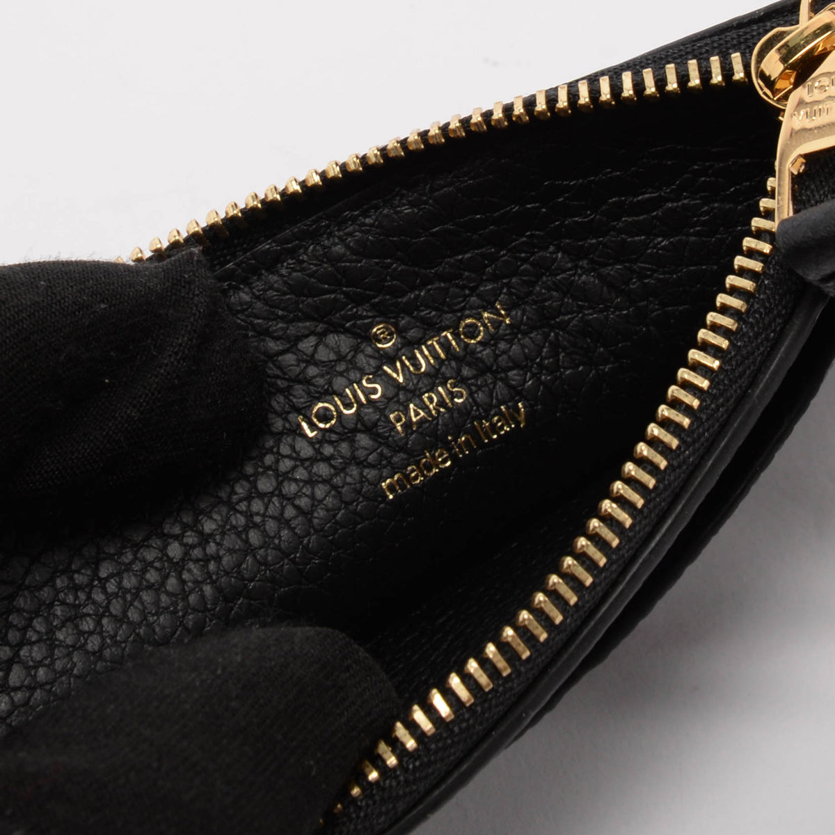 Louis Vuitton Black Monogram Empreinte Zip Card Holder