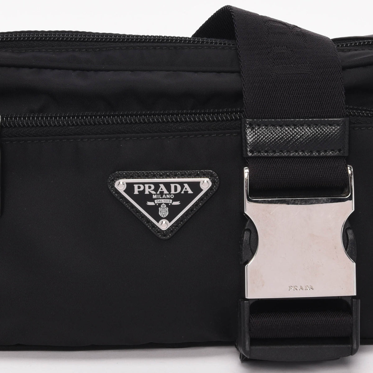 Prada Black Re-Nylon Belt Bag
