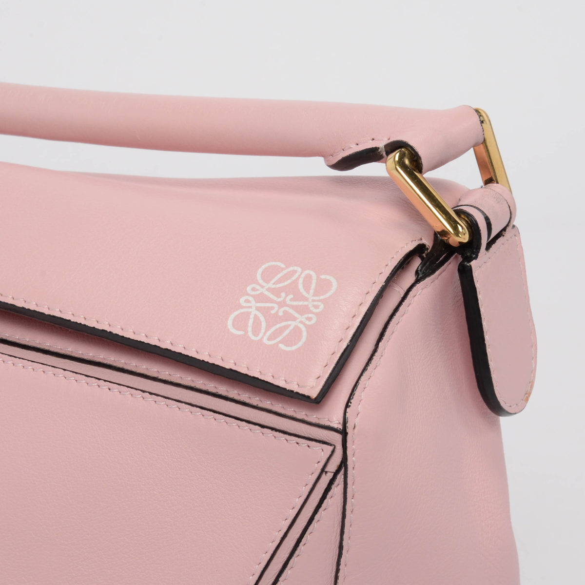 Loewe Soft Pink Calfskin Small Puzzle Bag