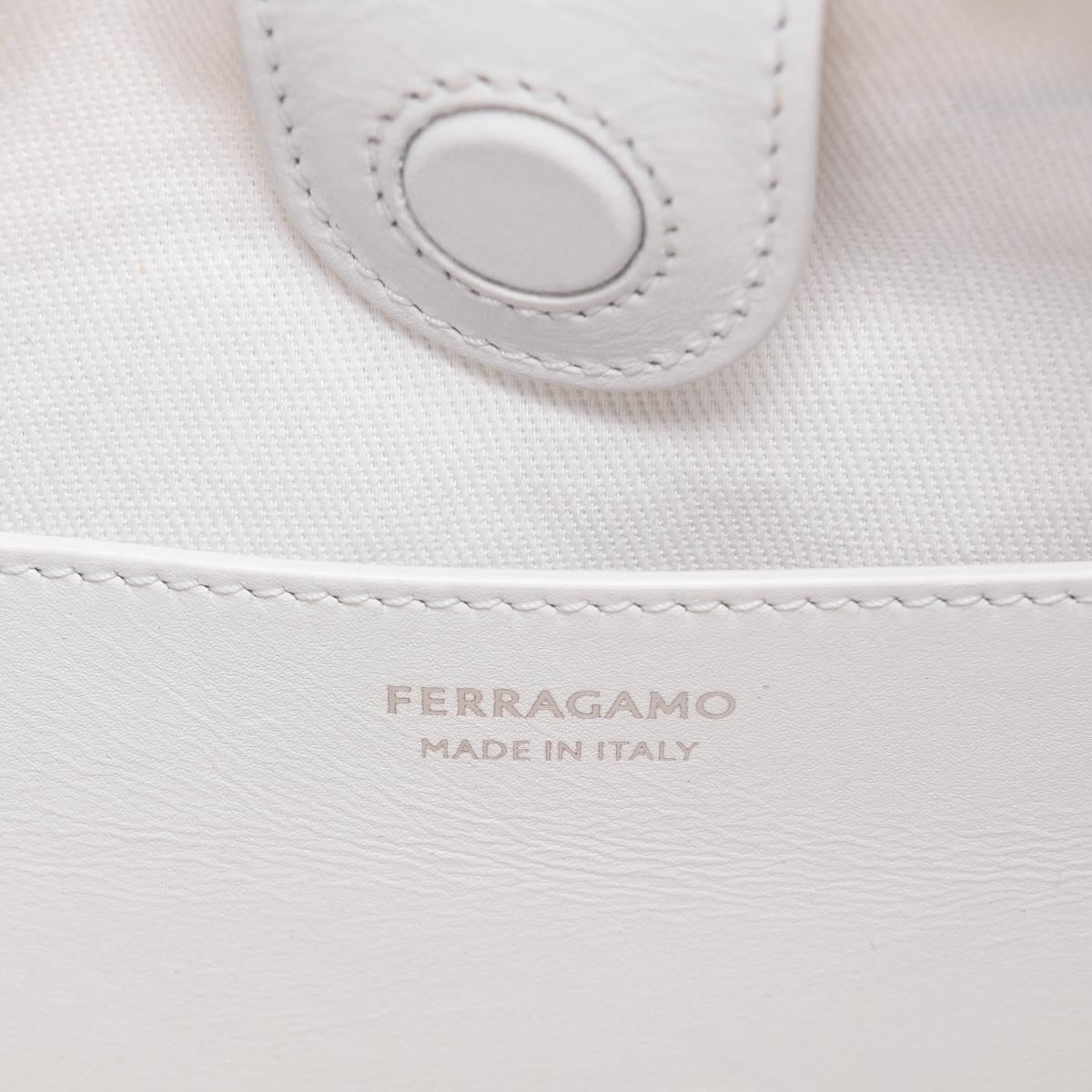 Ferragamo Black & White Cut-Out Detail Bag