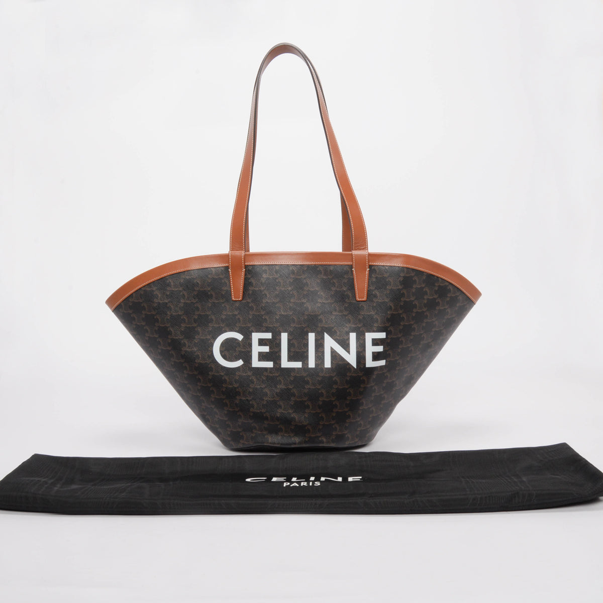 Celine Tan Triomphe Canvas Medium Couffin Tote