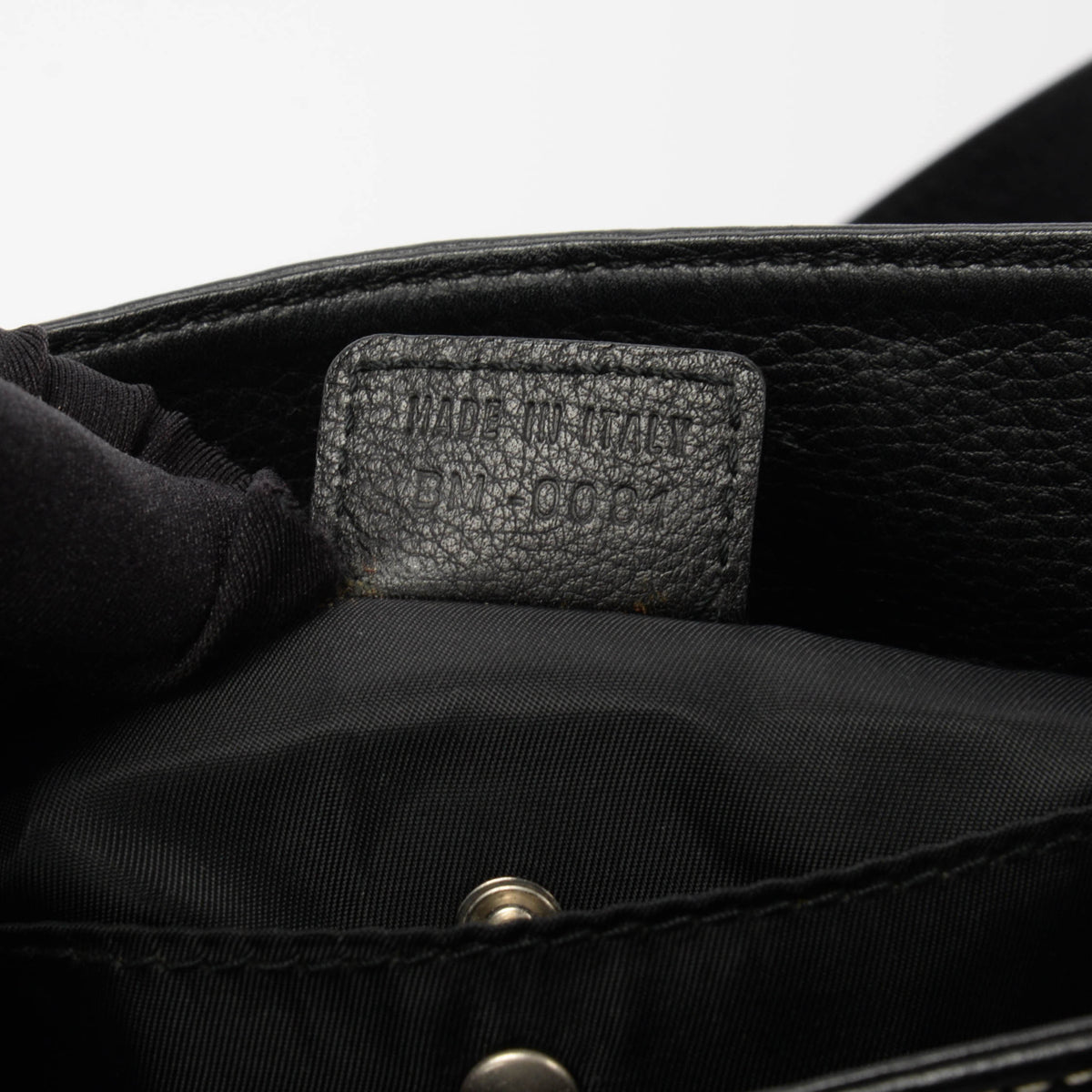 Dior Black Denim & Calfskin Belt Everyday Bag