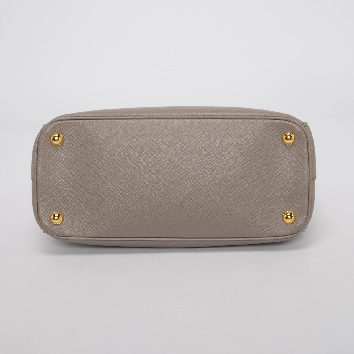 Prada Grey Saffiano Lux Small Galleria Tote