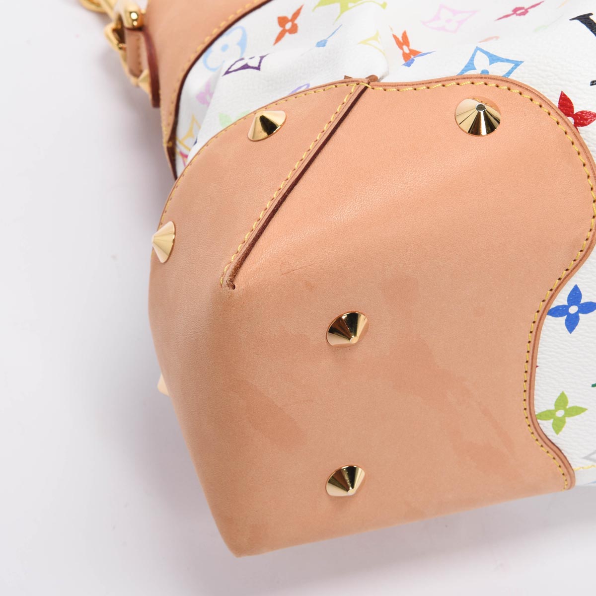 Louis Vuitton White Multicolore Monogram Judy GM Clutch