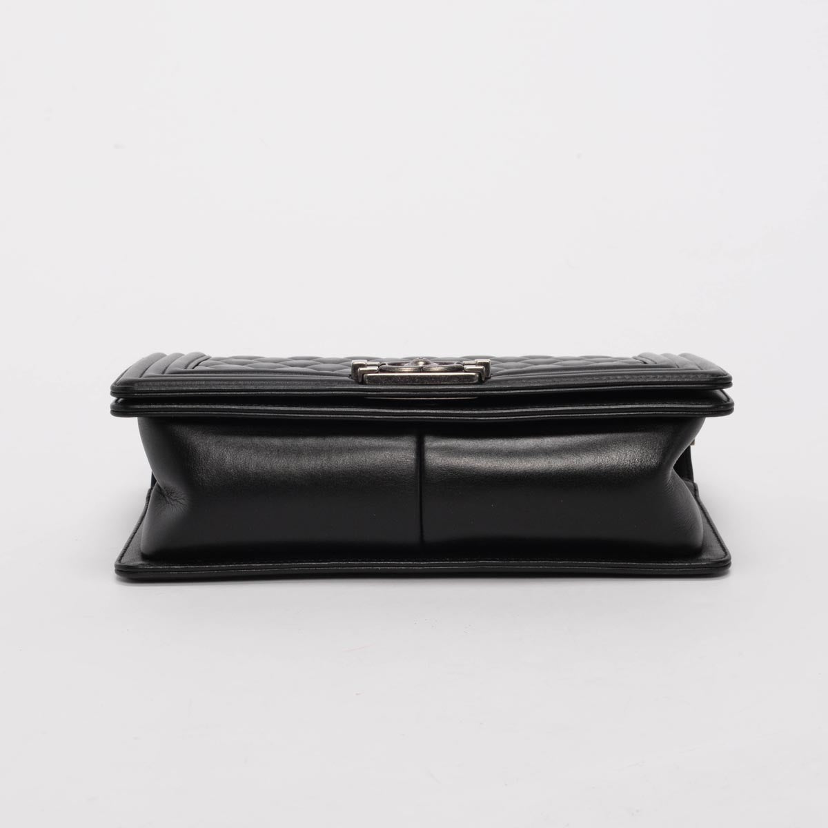 Chanel Black Quilted Lambskin New Medium Boy Bag