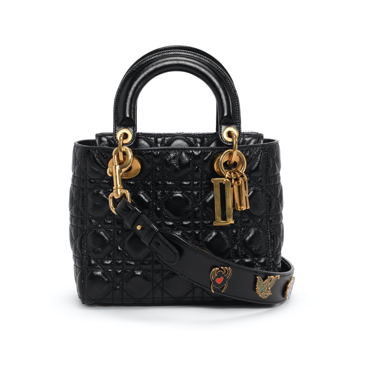 Dior Black Cannage Calfskin My ABCDior Small Lady Dior