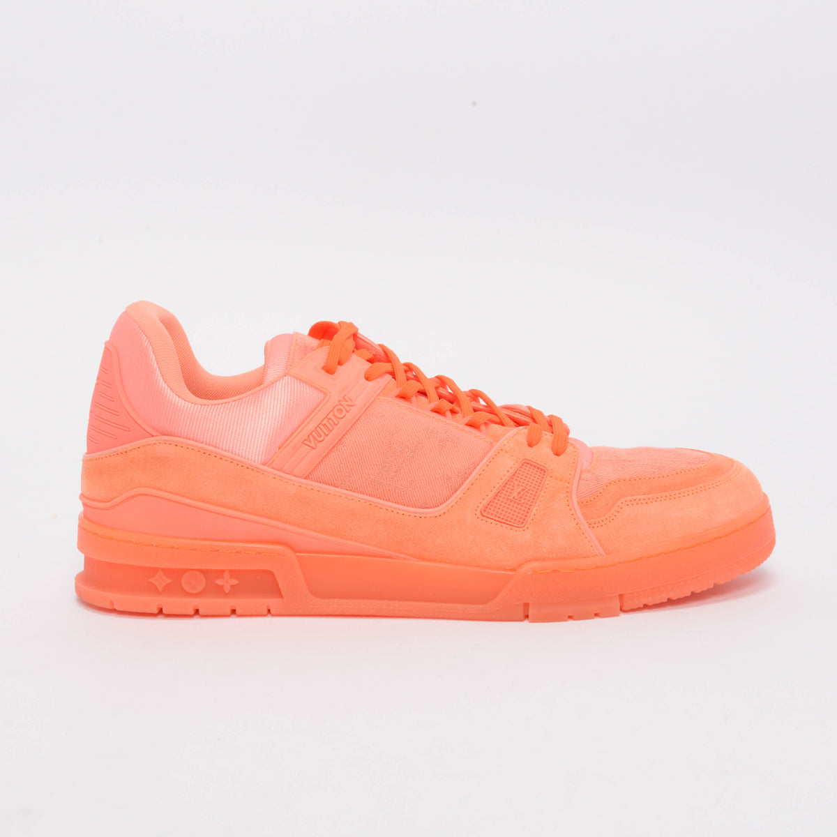 Louis Vuitton Virgil Peach Monogram Trainer Sneakers 12