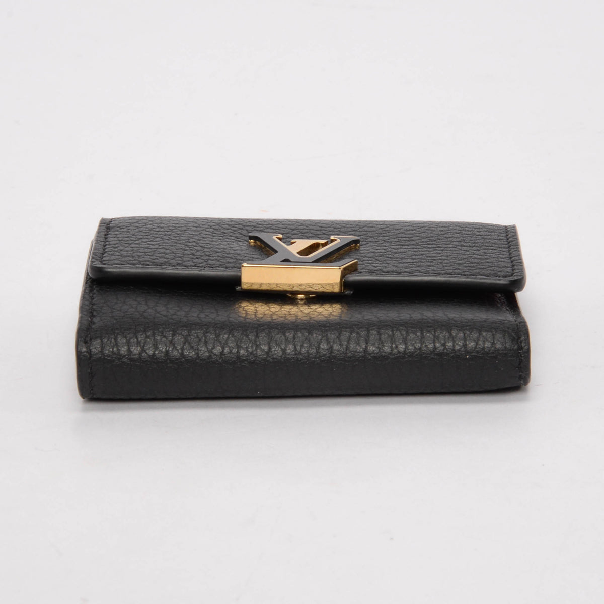 Louis Vuitton Black Taurillon Capucines XS Wallet