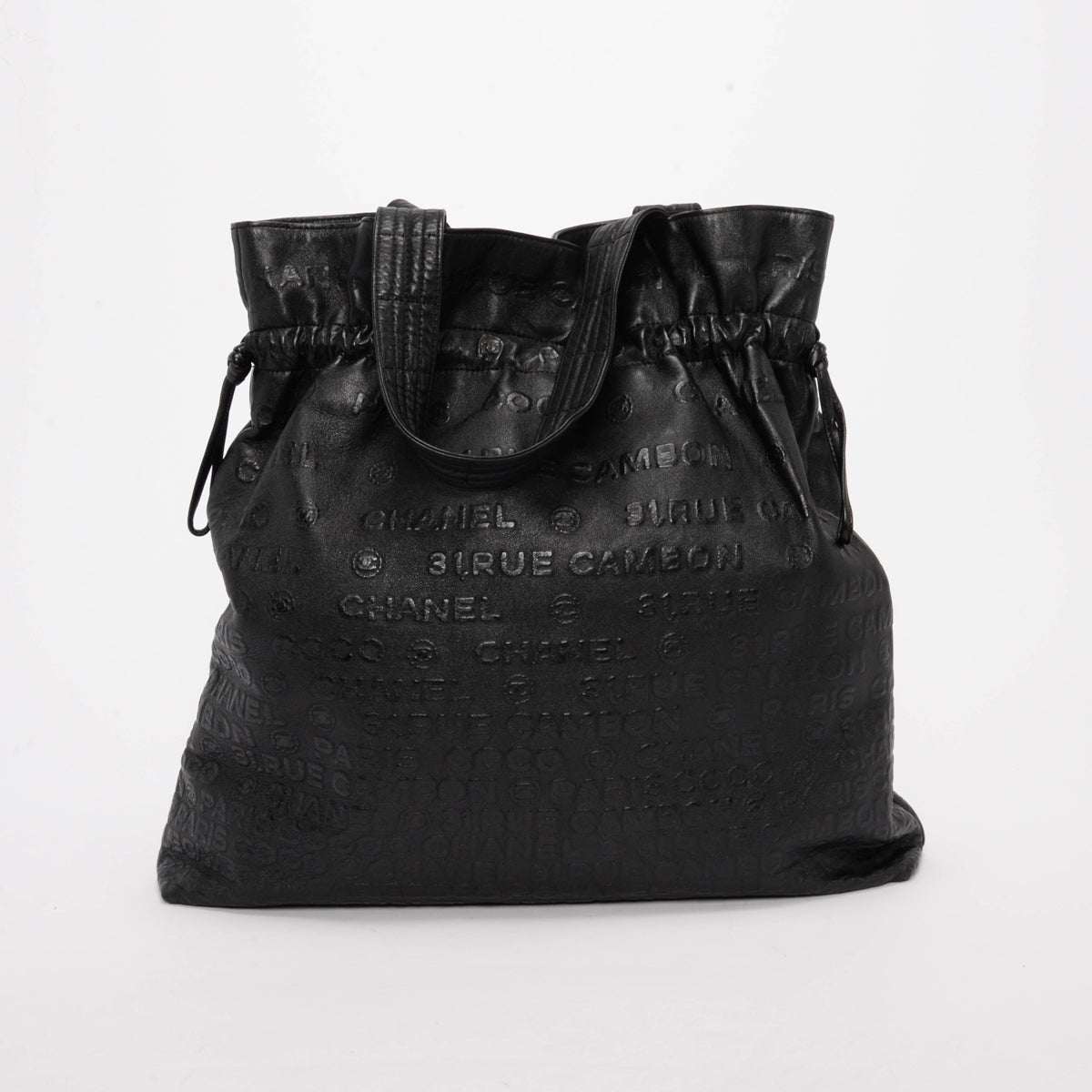 Chanel Black Embossed Calfskin Unlimited Tote