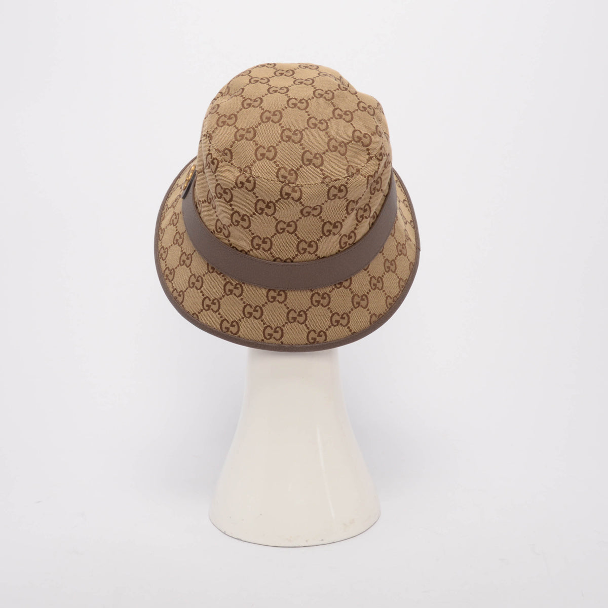 Gucci Beige Canvas GG Bucket Bucket Hat