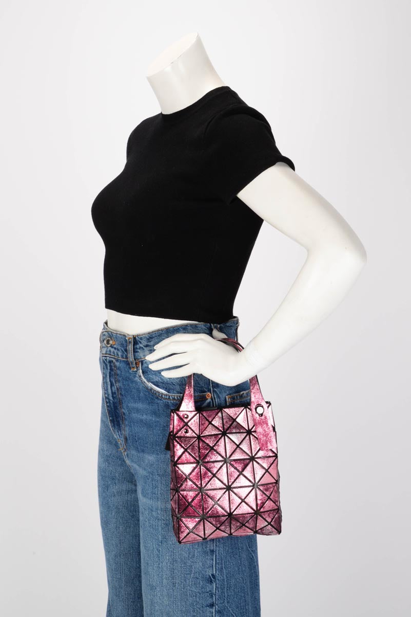 Issey Miyake Pink Platinum Nebula Bao Bao Mini Tote