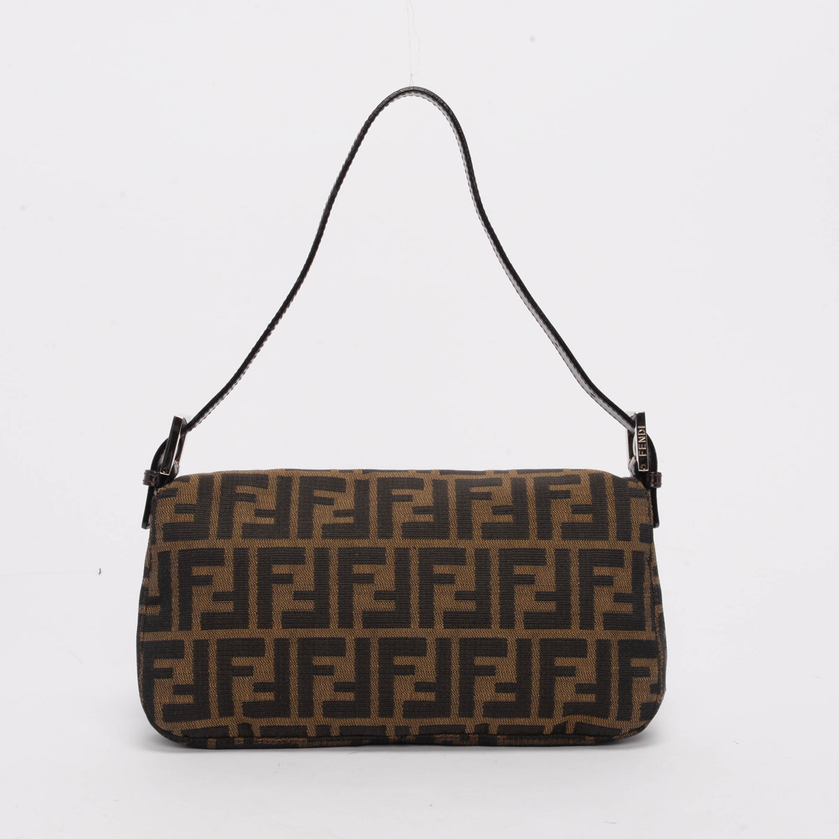 Fendi Tobacco Zucca Canvas Baguette Bag