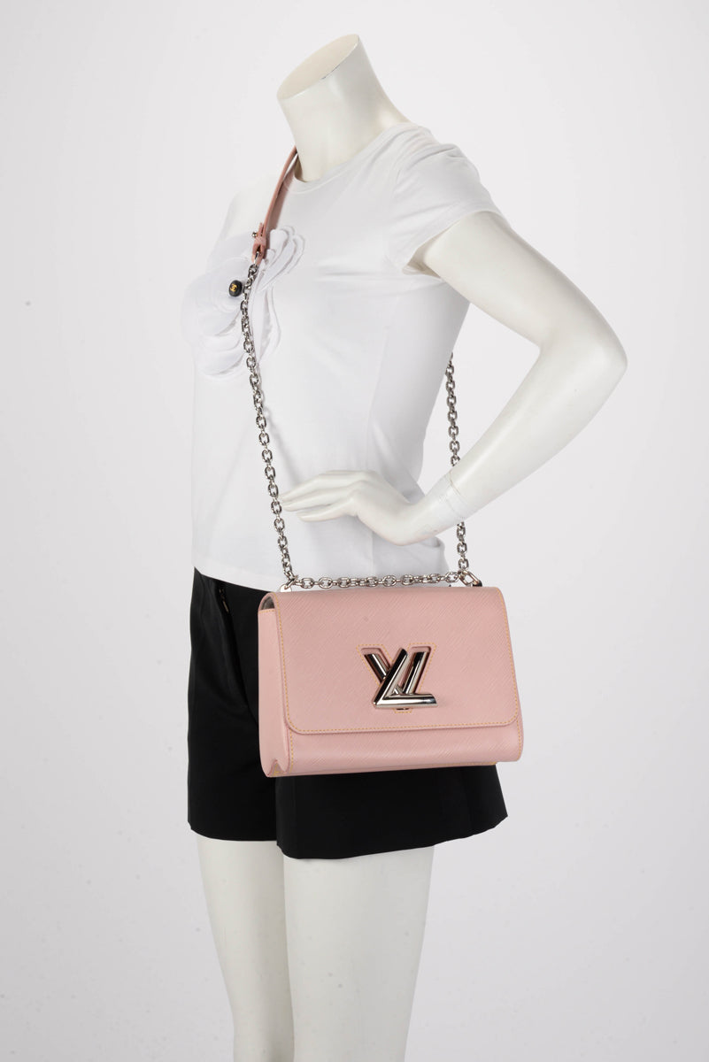 Louis Vuitton Rose Ballerine Epi Leather Twist MM Bag