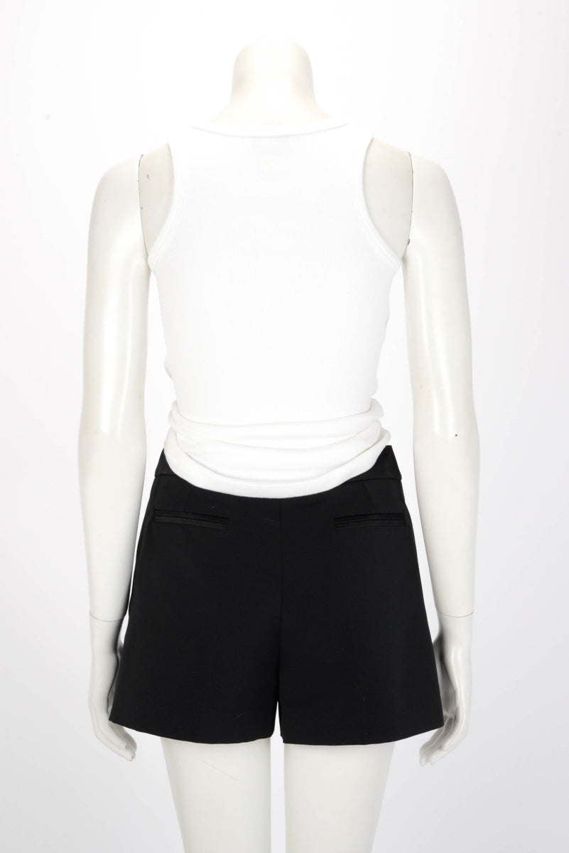 Magda Butrym White Ribbed Knotted Tank Top 38