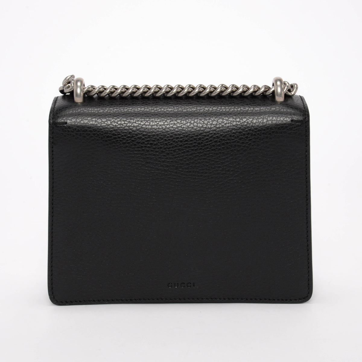 Gucci Black Grained Calfskin Mini Dionysus Bag
