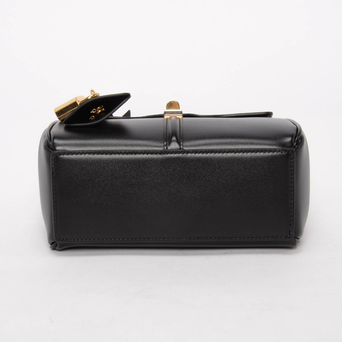 Celine Black Satinated Calfskin Mini 16 Bag