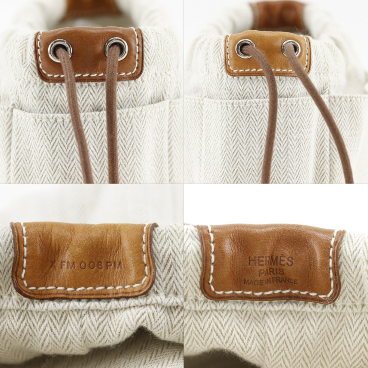 Hermes Canvas & Barenia Fourbi 20 Case