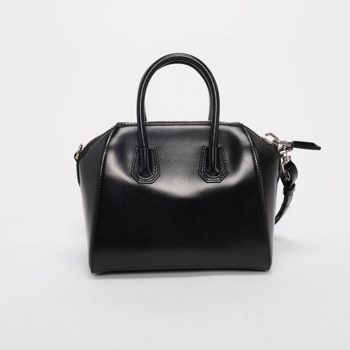 Givenchy Black Shiny Lord Mini Antigona Bag