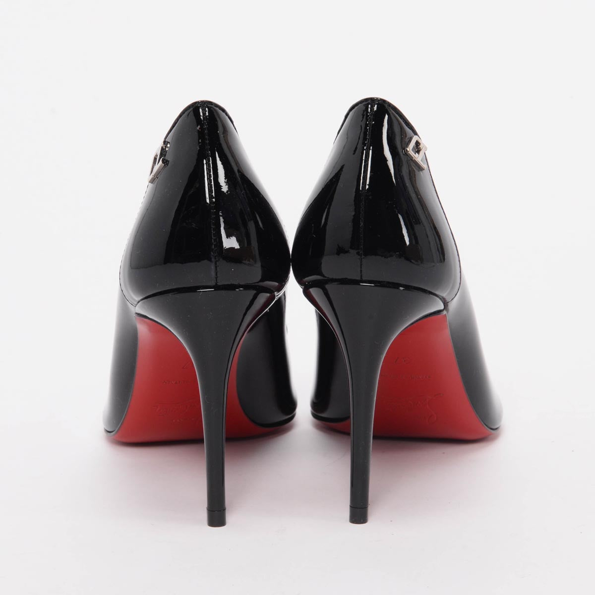 Christian Louboutin Black Patent Sporty Kate 85 Pumps