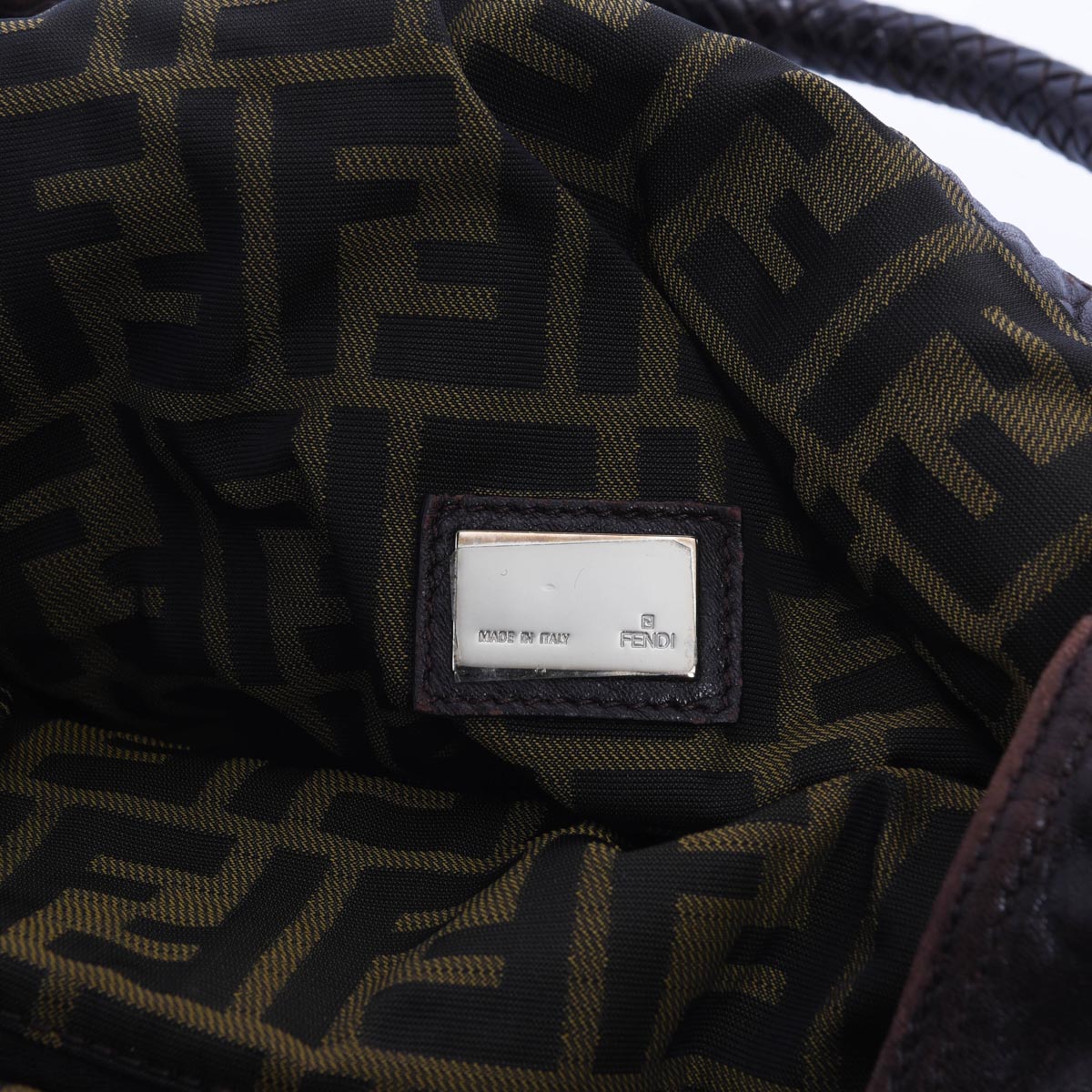 Fendi Brown Nappa Spy Shoulder Bag