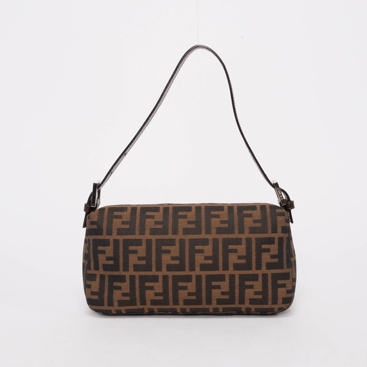 Fendi Tobacco Zucca Canvas Baguette Bag