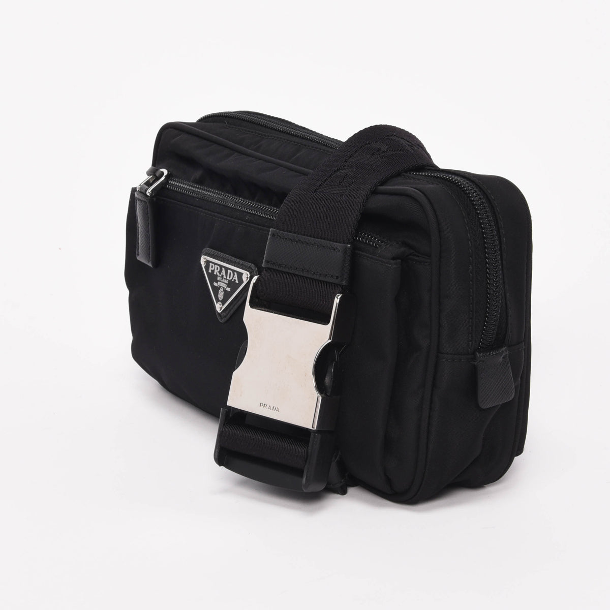 Prada Black Re-Nylon Belt Bag