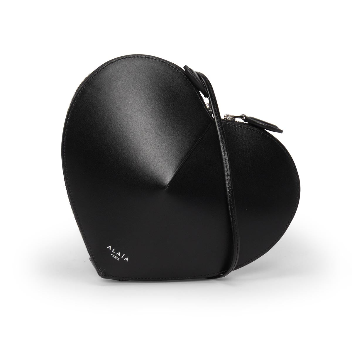 Alaia Black Calfskin Le Coeur Shoulder Bag