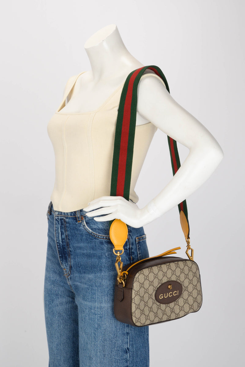 Gucci Brown GG Supreme Neo Vintage Camera Bag