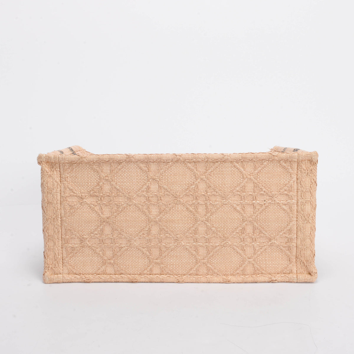 Dior Natural Cannage Raffia Medium Book Tote