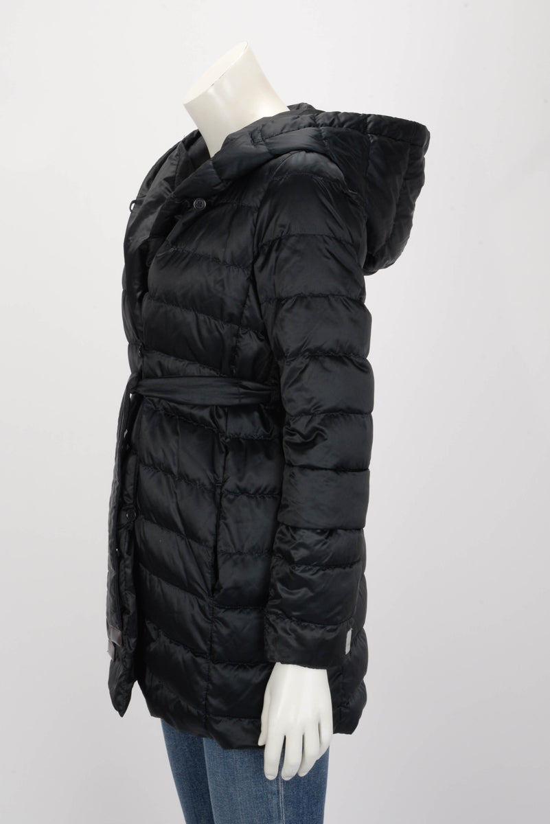 Max Mara Midnight Blue Quilted Nylon Reversible Puffer Jacket IT 38