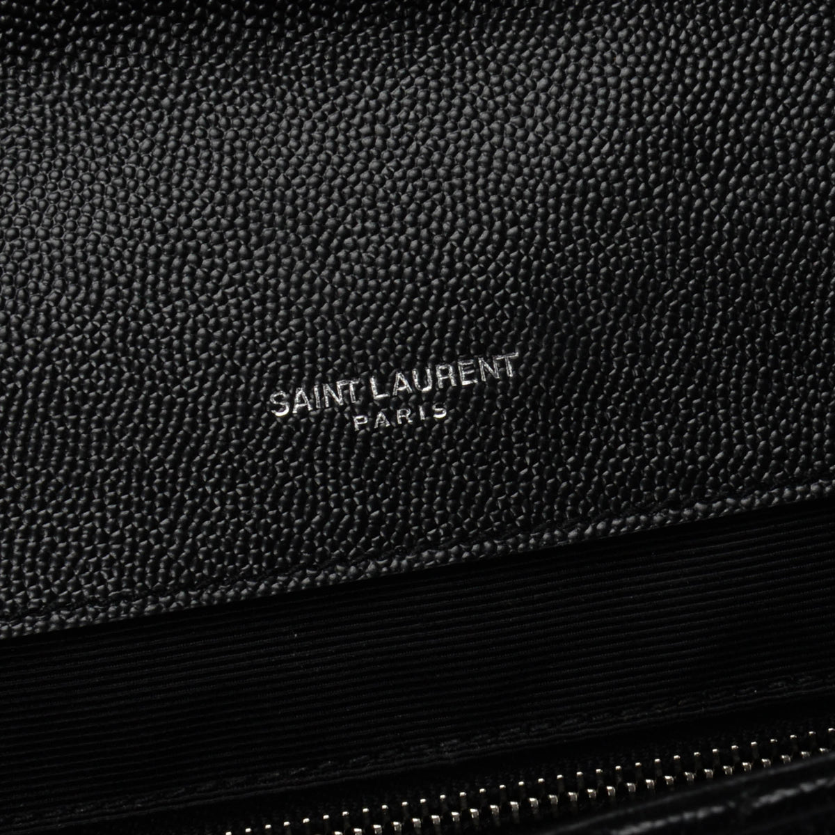 Saint Laurent Black Mix Matelasse Large Monogram Envelope Bag