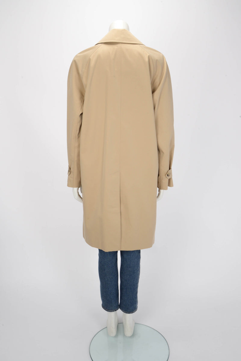 Burberry Honey Beige Cotton Twill The Camden Coat UK 10