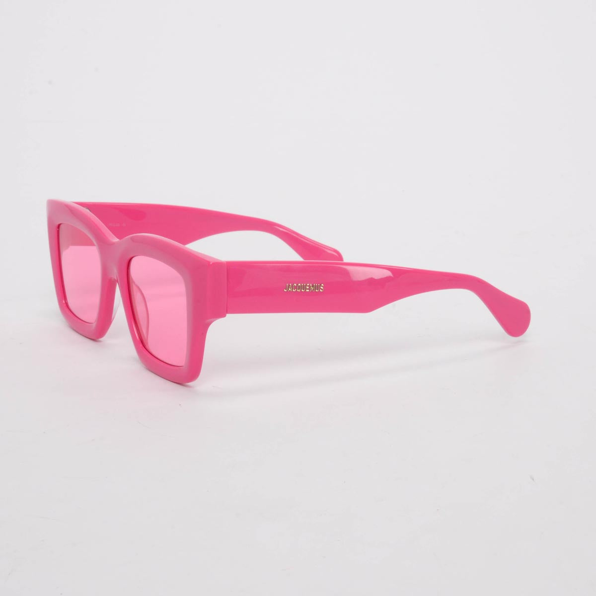 Jacquemus Pink Rectangle Frame Sunglasses