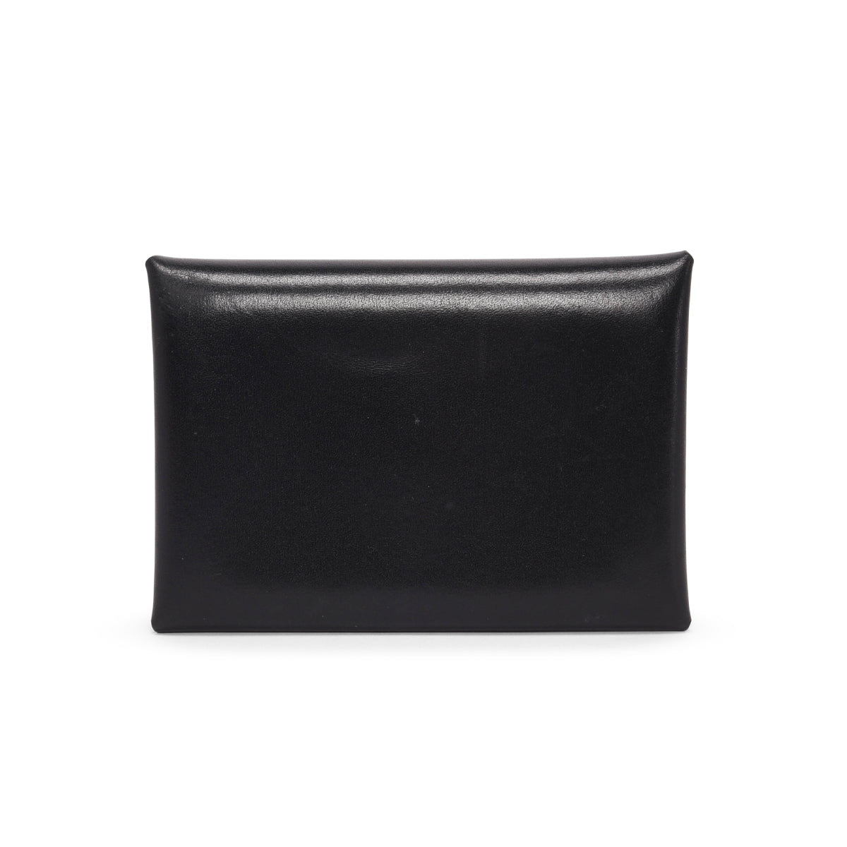 Hermes Black Box Calf Calvi Duo Compact Card Holder