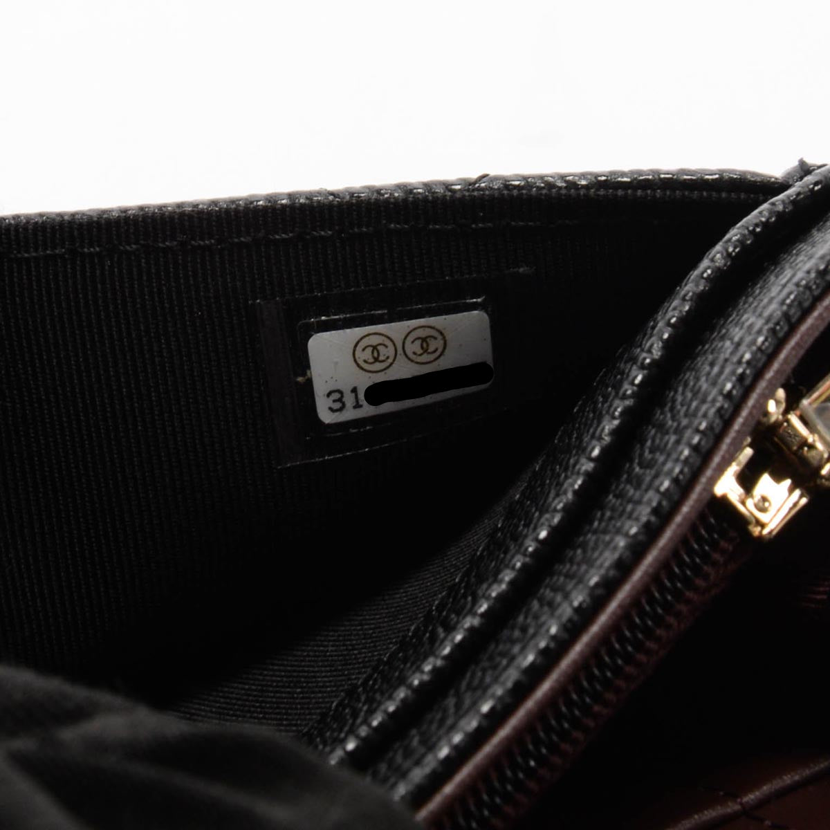 Chanel Black Quilted Caviar Medium Flap Wallet